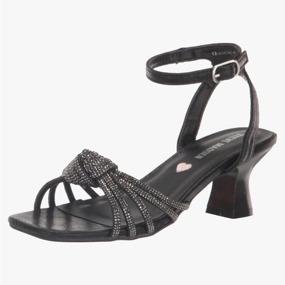 Steve Madden kids-  Black Strappy Heels - Picture 3 of 4